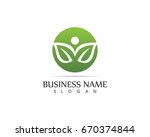 people leaf logo | Shutterstock .eps vector #670374844
