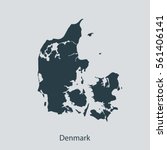 map of denmark | Shutterstock .eps vector #561406141