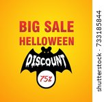 big sale halloween. 75  discount | Shutterstock .eps vector #733185844