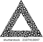 vector empty triangle icon... | Shutterstock .eps vector #2107413047
