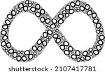 vector curve infinity icon... | Shutterstock .eps vector #2107417781