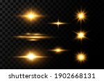 shining golden stars isolated... | Shutterstock .eps vector #1902668131