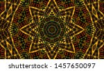 abstract kaleidoscope... | Shutterstock . vector #1457650097