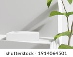 white product display podium... | Shutterstock . vector #1914064501
