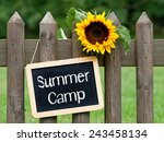 Summer Camp   Chalkboard With...