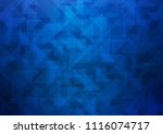 dark blue vector low poly cover.... | Shutterstock .eps vector #1116074717