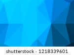 light blue vector polygonal... | Shutterstock .eps vector #1218339601