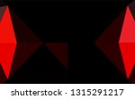 light red vector blurry hexagon ... | Shutterstock .eps vector #1315291217