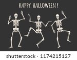 Dancing Human Skeletons. Happy...