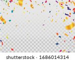 holiday balloons and confetti... | Shutterstock .eps vector #1686014314