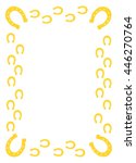 gold horseshoe frame.  | Shutterstock .eps vector #446270764