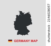 germany simple map black and... | Shutterstock .eps vector #2146028057