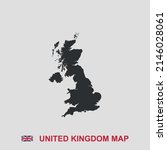 united kingdom simple map black ... | Shutterstock .eps vector #2146028061