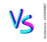 vs letters. versus sign. fight... | Shutterstock .eps vector #1432098887