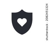 shield icon. security vector... | Shutterstock .eps vector #2082451324