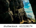Small photo of The channel of rock mountain look for sea of mist at Diphthong in north of Thailand