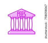 bank fees vector icon | Shutterstock .eps vector #758058067