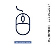 mouse icon vector illustration... | Shutterstock .eps vector #1388013197