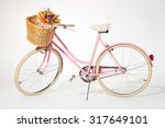 Pink Vintage Bicycle With...