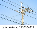 An Electrical Pole Or Utility...