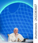 Small photo of The head of the Roman Catholic Church, Pope Francis, in Astana, Kazakhstan. September 14. 2022