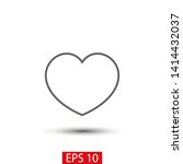 heart vector icon  symbol of... | Shutterstock .eps vector #1414432037