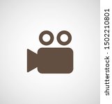 video camera icon. cinema... | Shutterstock .eps vector #1502210801