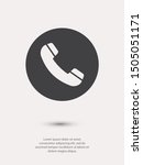 cell phone vector icon.... | Shutterstock .eps vector #1505051171