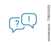 speech bubble  chat icon vector ... | Shutterstock .eps vector #728010331