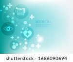 medical network wallpaper... | Shutterstock .eps vector #1686090694
