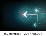 technology cyber destination... | Shutterstock .eps vector #2077706074