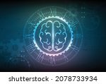 abstract technology brain... | Shutterstock .eps vector #2078733934