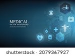 technology vector medical... | Shutterstock .eps vector #2079367927