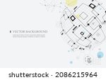vector cyber social network... | Shutterstock .eps vector #2086215964