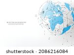 abstract technology vector... | Shutterstock .eps vector #2086216084