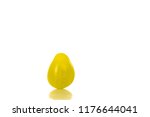 yellow fresh tomato on a white... | Shutterstock . vector #1176644041
