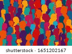 crowd talking.dialogue and... | Shutterstock .eps vector #1651202167