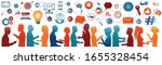 sharing ideas.network teamwork... | Shutterstock . vector #1655328454