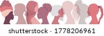 silhouette group of multiethnic ... | Shutterstock .eps vector #1778206961