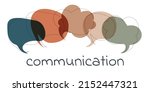 isolated colorful speech bubble.... | Shutterstock .eps vector #2152447321