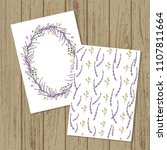 vector floral invitation or... | Shutterstock .eps vector #1107811664