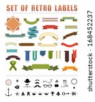 vintage labels and ribbons.... | Shutterstock . vector #168452237