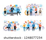 business relationships.... | Shutterstock .eps vector #1248077254