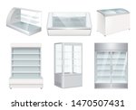 refrigerator empty. supermarket ... | Shutterstock .eps vector #1470507431