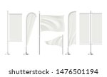 beach flag. advertising blank... | Shutterstock .eps vector #1476501194
