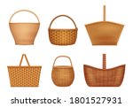 Wicker Basket. Handcraft...