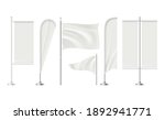 beach flag. advertizing blank... | Shutterstock . vector #1892941771