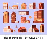 minimal houses. urban... | Shutterstock .eps vector #1932161444