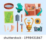 archeology equipment. adventure ... | Shutterstock .eps vector #1998431867