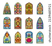stained glass. decorative... | Shutterstock .eps vector #2139685921